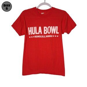VINTAGE Hula Bowl Honolulu Hawaii USED Shirt: S, Single Stitch, College Football